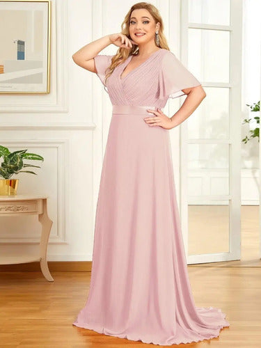 Vestido Fiesta Largo Graduación Talla Grande Ep 16