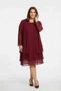 Conjunto 2 piezas midi de fiesta talla grande