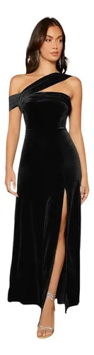 Vestido Largo Strapless Sexy  Ajustado Abertura Muslo Va 608
