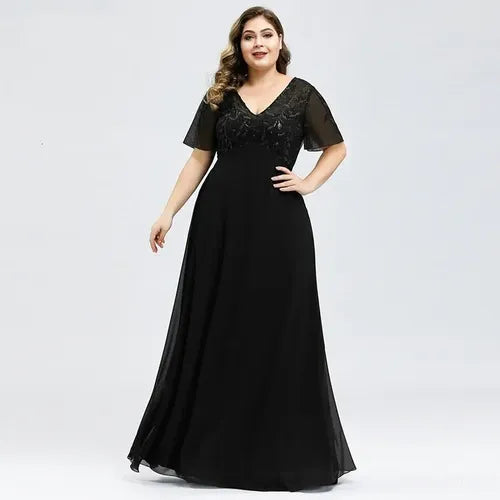 Vestido Fiesta Largo Graduación Gala Talla Grande Ep 129