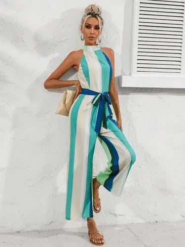 Entero Jumpsuit Mono Pierna Ancha El 132 Verde S