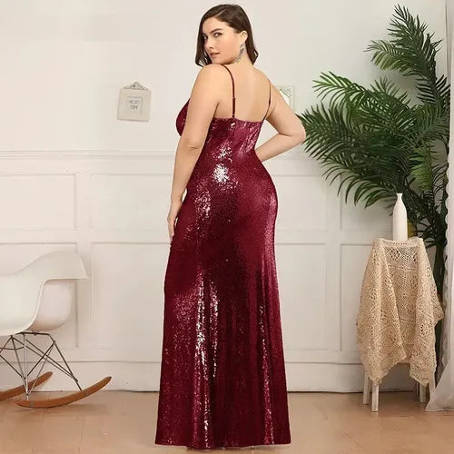 Vestido Fiesta Lentejuelas Matrimonio Talla Ep 137