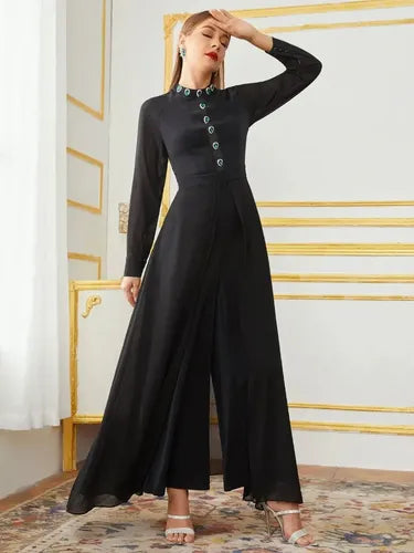 Entero Jumpsuit Mono Negro Fiesta  El 223 Negro M