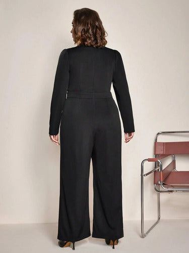 Entero Palazzo Jumpsuit Pierna Ancha Talla Grande Vg 200
