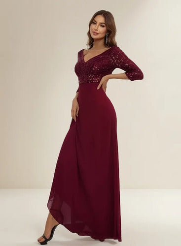 Vestido Fiesta Largo Matrimonio  Ep 172c