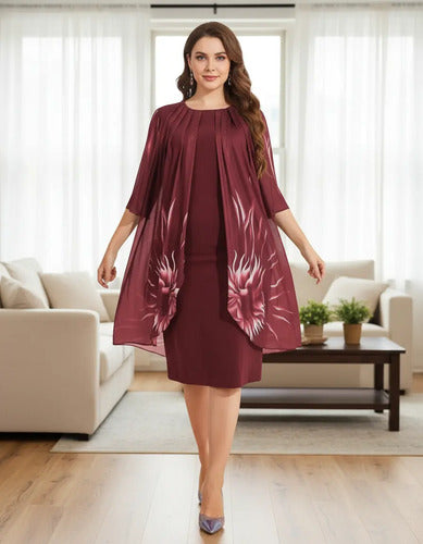 Vestido Fiesta Talla Grande  Negro Vg 48
