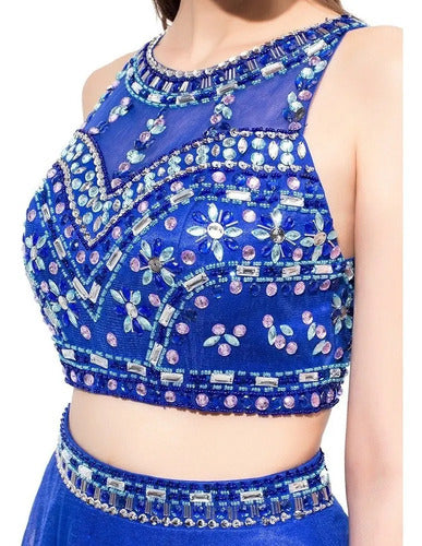 Vestido Fiesta Crop Top Falda Ep 302