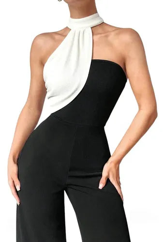 Entero Mujer Jumpsuit Mono Negro Fiesta  El 230