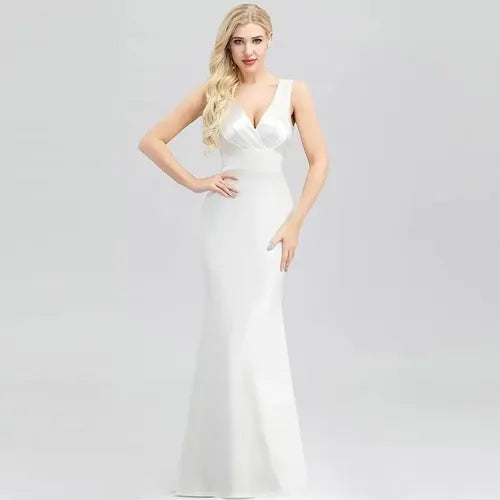 Vestido De Fiesta Novia Largo Ne 12 Blanco 10