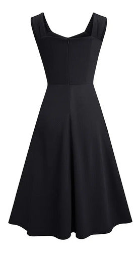 Vestido Retro Oficina Cóctel Formal Acampanado Swing Va 493