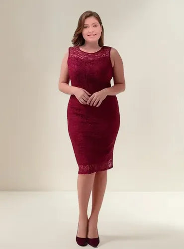 Vestido Negro De Encajes Vg 05
