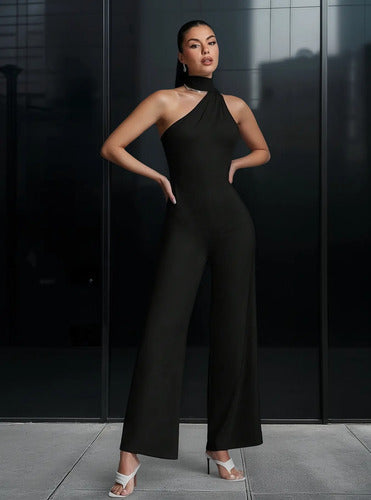 Entero Jumpsuit Mono Negro Fiesta  El 192 Negro M