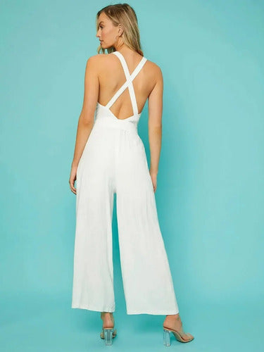 Jumpsuit bohemio · Blanco - vista 2