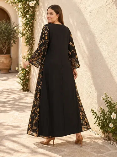 Vestido largo túnica multicolor boho talla grande