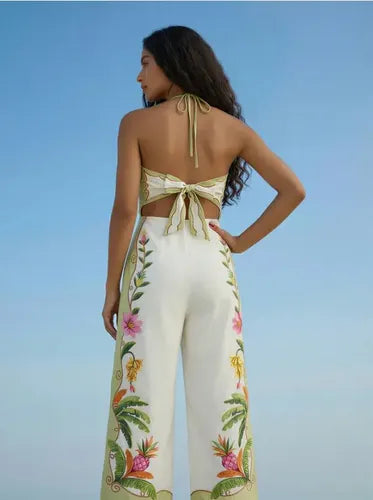 Entero Jumpsuit Enterito Mono Estampado Tropical  El 93