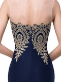 Vestido corte sirena dama de honor · Azul - vista 7
