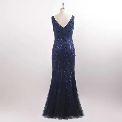 Vestido Fiesta Lentejuela Sirena Tul Ep 143c