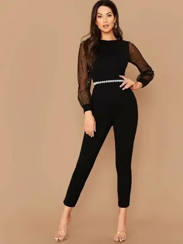 Entero Jumpsuit Mono Negro Fiesta  El 54