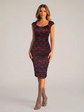 Vestido tubo corto de encaje talla grande