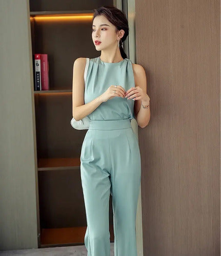 Traje Mujer Conjunto Blusa Pantalón Entero  Hq 25