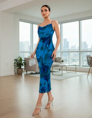 Vestido Mujer Sexy Ajustado Estampado Va 620