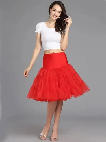 Falso Enagua Crinolina Vestido De Huasa Y Pin Up Vintage