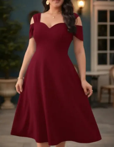 Vestido Mujer Talla Grande Acampanado Vg 158