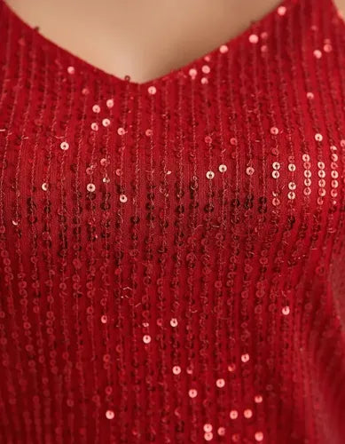 Top Blusa Mujer Fiesta Lentejuelas Bb 48