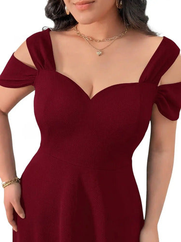 Vestido Mujer Talla Grande Acampanado Vg 158