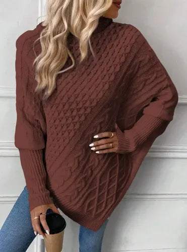 Ruana Poncho Tejido Chal De Punto Tapado Mujer Bb 32