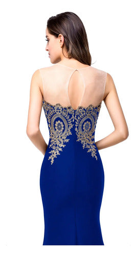 Vestido Fiesta Sirena Dama De Honor Escote Corazón Ep 441