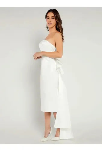 Vestido Formal Novia Civil Blanco Mujer Nc 10