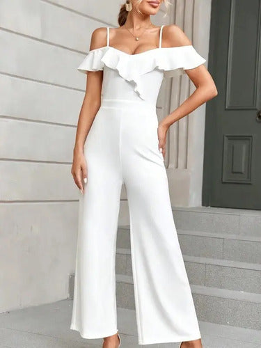 Entero Jumpsuit Mono Hombros Descubiertos El 199
