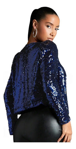 Blazer Manga Larga Tapado Bolero Bb 33