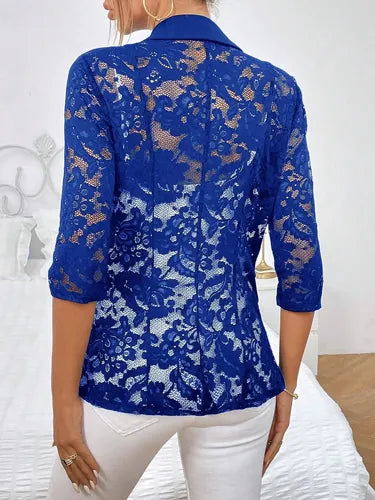 Blazer Con Encaje Chaqueta Bolero  Bb 16