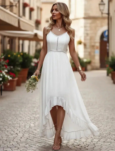 Vestido Tirantes Ajustables Fiesta De Día Mullet Va 512