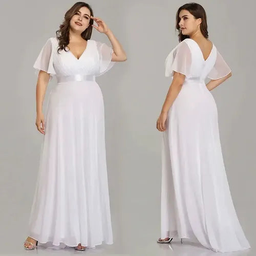Vestido Fiesta Largo Novia Talla Grande Ep 16