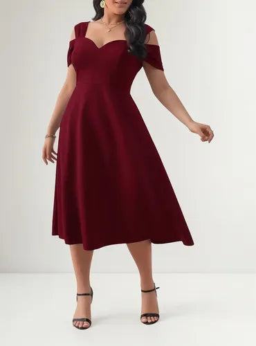 Vestido Mujer Talla Grande Acampanado Vg 158