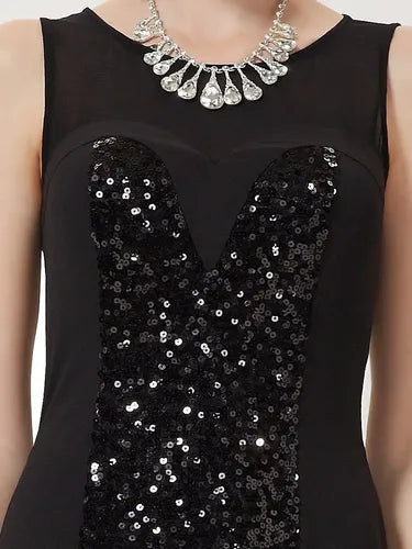 Vestido Fiesta Largo Gasa Ep 59 Negro 8