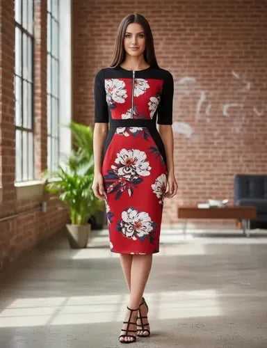 Vestido Negro Ajustado Con Mangas Bodycon Va 240