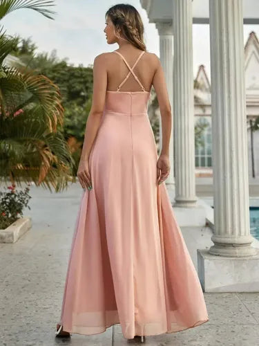 Vestido Fiesta Largo Dama De Honor Graduación Ep 434