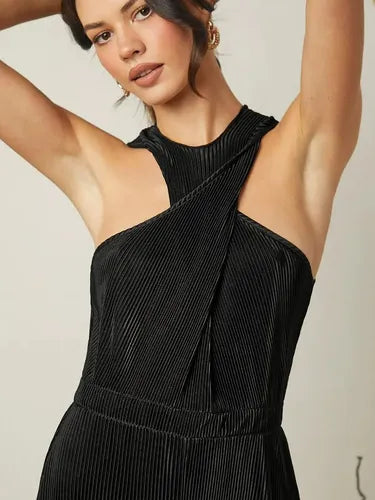 Entero Jumpsuit Mono Fiesta Halter Cruzado El 141