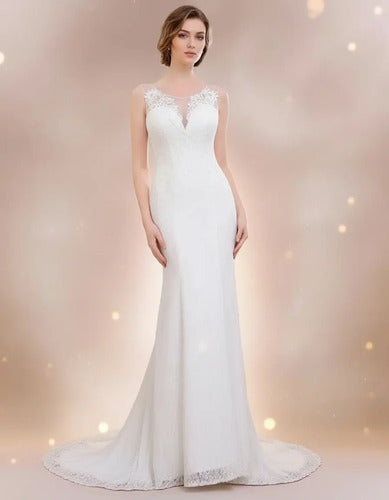 Vestido Novia Marfil Sirena Corset Delpilar Np 01