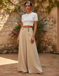 Pantalon Mujer Cintura Alta Pierna Ancha Pt 18