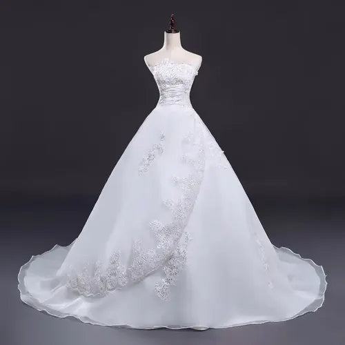Vestido De Novia Marfil Ivory Princesa Corset Nf 01