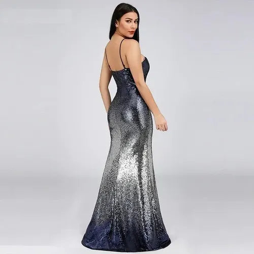 Vestidos Fiesta Gala Lentejuelas Ep 181 Azul 8