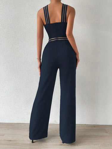 Entero Jumpsuit Mono Negro Fiesta  El 129