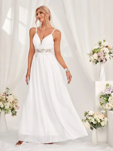 Vestido De Novia Forrado Gasa Delpilar Ns 07