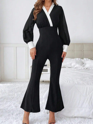 Entero Jumpsuit Mono Fiesta Enterito  El 216 Negro S