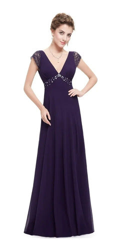 Vestido Fiesta Largo Gasa Ep 64
